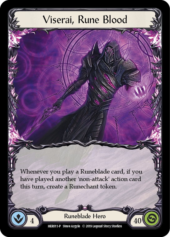 Viserai, Rune Blood [HER011-P] (Promo)  1st Edition Cold Foil | Good Games Morley