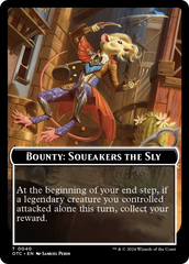 Bounty: Squeakers the Sly // Bounty Rules Double-Sided Token [Outlaws of Thunder Junction Commander Tokens] | Good Games Morley
