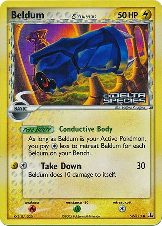 Beldum (59/113) (Delta Species) (Stamped) [EX: Delta Species] | Good Games Morley