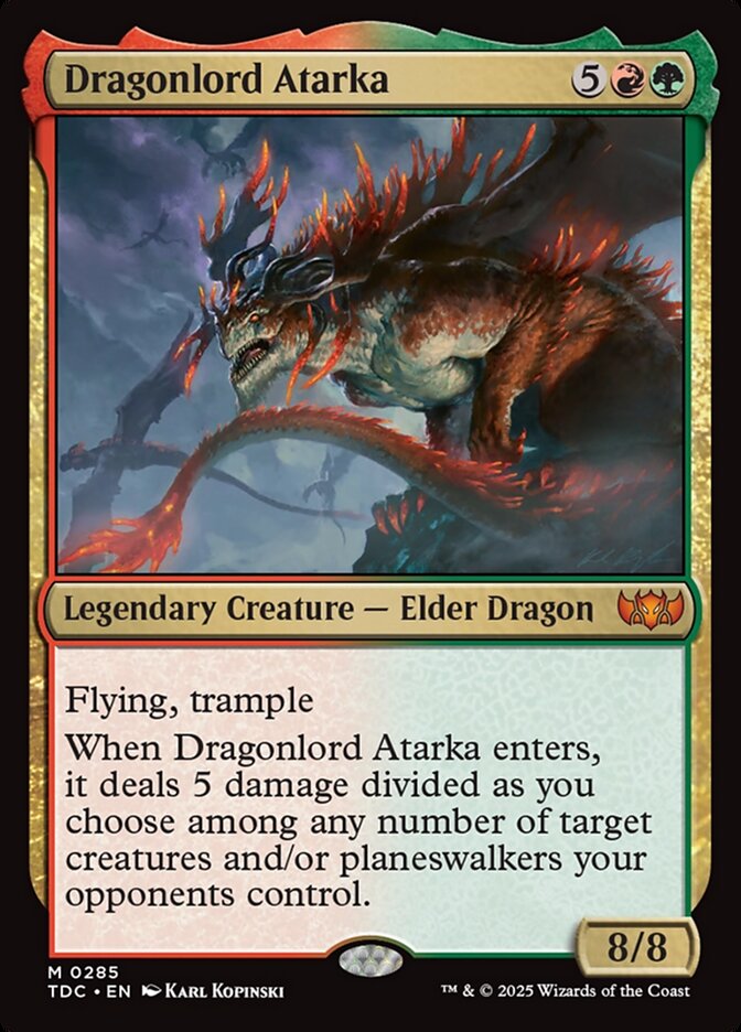 Dragonlord Atarka 285 (Commander: Tarkir: Dragonstorm)  | Good Games Morley
