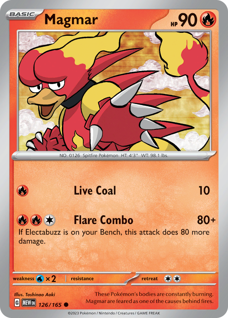 Magmar (126/165) [Scarlet & Violet 151] | Good Games Morley