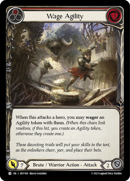Wage Agility (Red) [HVY169] (Heavy Hitters)  Rainbow Foil | Good Games Morley