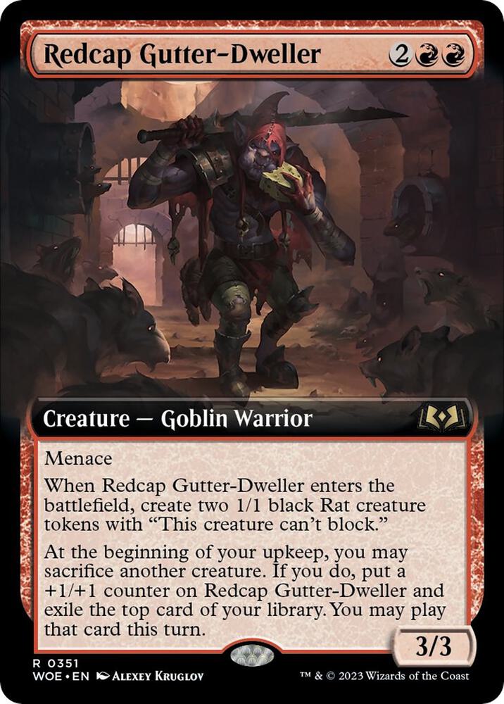 Redcap Gutter-Dweller 351/276 (Wilds of Eldraine)  - Extended Art | Good Games Morley