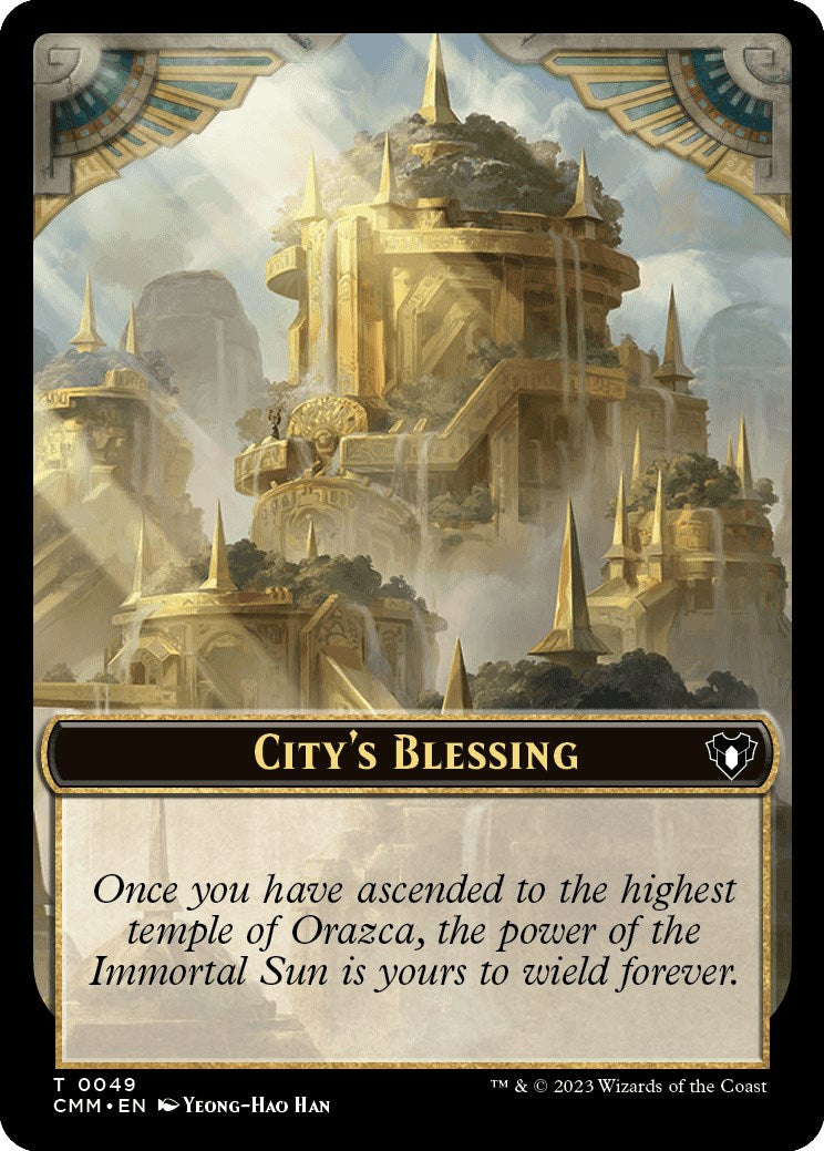 City's Blessing // Rat Double-Sided Token [Commander Masters Tokens] | Good Games Morley