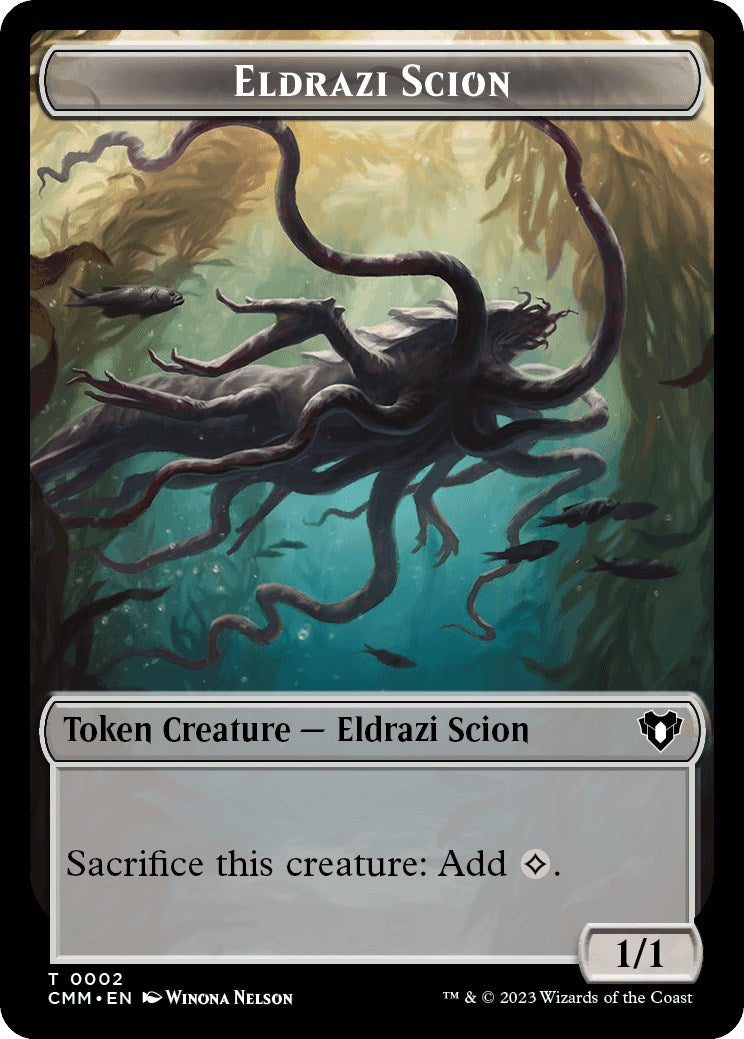 Eldrazi Scion // Phyrexian Beast Double-Sided Token [Commander Masters Tokens] | Good Games Morley