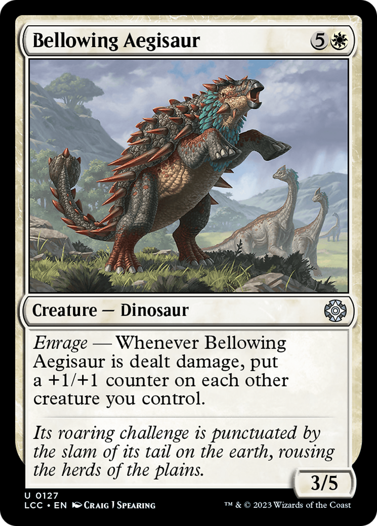 Bellowing Aegisaur [The Lost Caverns of Ixalan Commander] | Good Games Morley