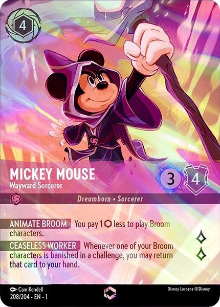 Mickey Mouse - Wayward Sorcerer (Enchanted) (208/204) [The First Chapter] | Good Games Morley