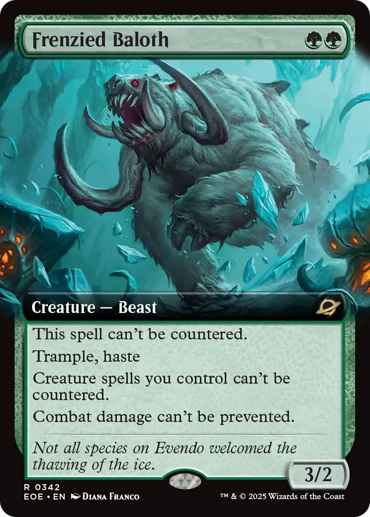 Frenzied Baloth (Extended Art) [Edge of Eternities] | Good Games Morley