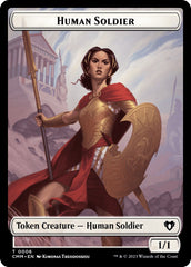 Human Soldier // Dragon (0021) Double-Sided Token [Commander Masters Tokens] | Good Games Morley