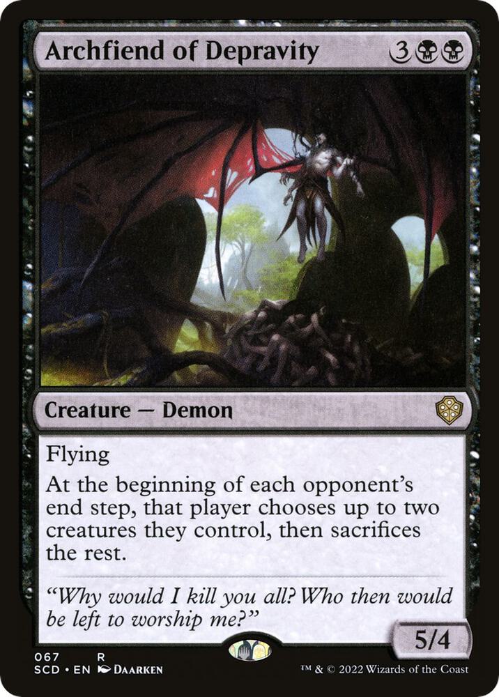 Archfiend of Depravity 67/352 (Starter Commander Decks)  | Good Games Morley