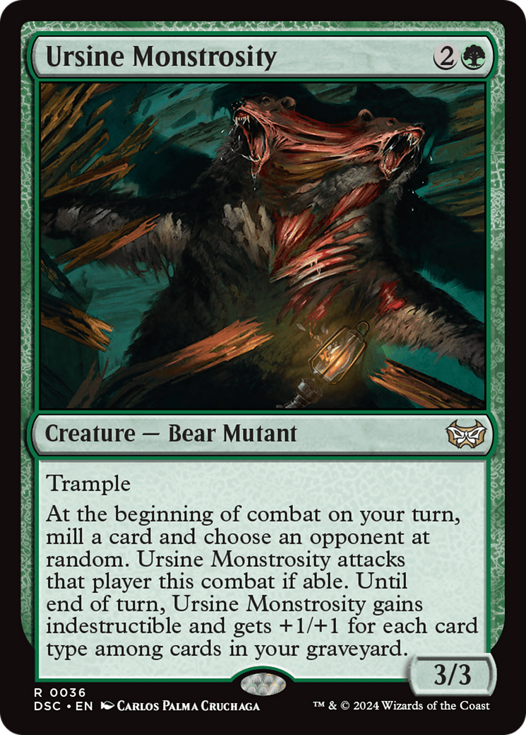 Ursine Monstrosity [Duskmourn: House of Horror Commander] | Good Games Morley