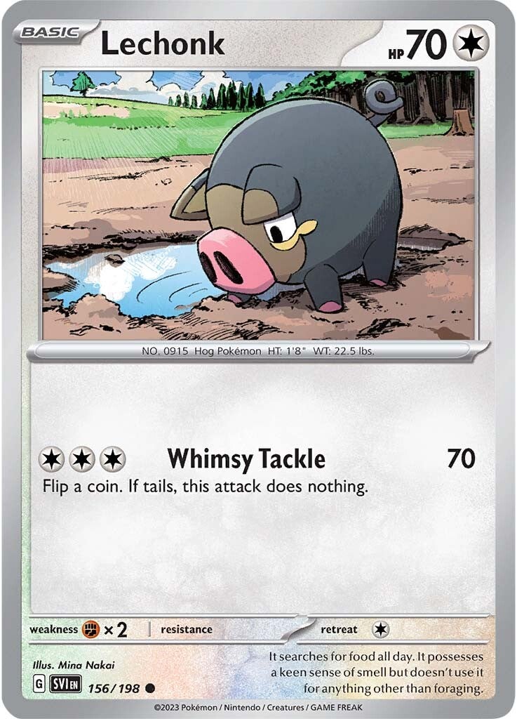 Lechonk (156/198) [Scarlet & Violet: Base Set] | Good Games Morley