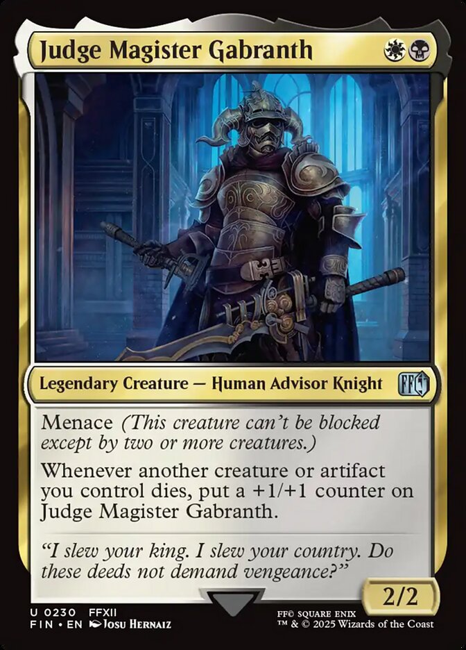 Judge Magister Gabranth 230/309 (FINAL FANTASY)  | Good Games Morley