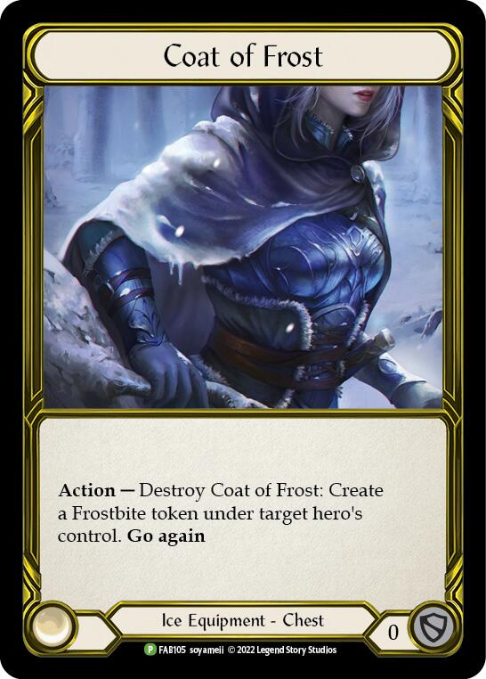 Coat of Frost (Golden) [FAB105] (Promo)  Cold Foil | Good Games Morley