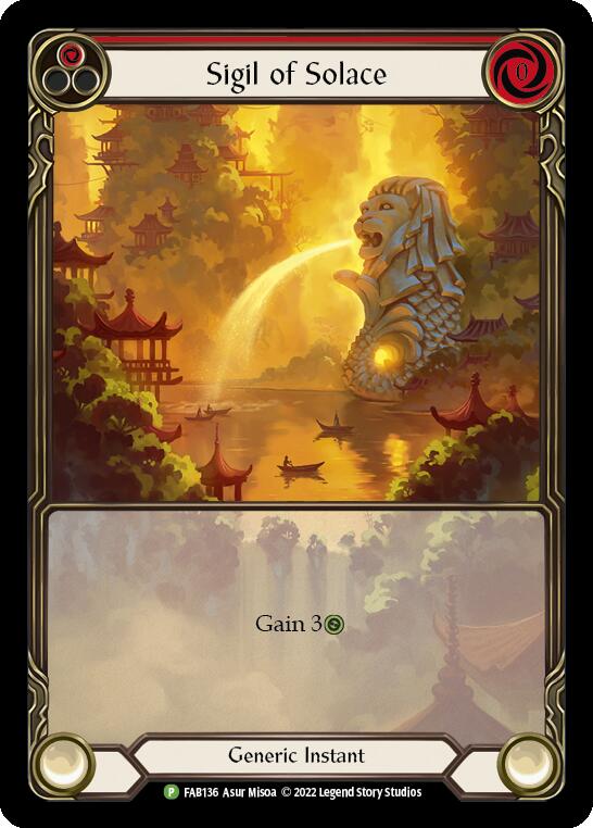 Sigil of Solace [FAB0136] (Promo)  Rainbow Foil | Good Games Morley