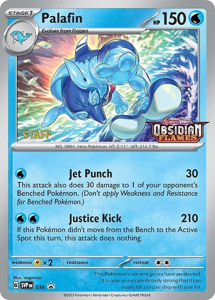Palafin (036) (Stamped) (Staff) [Scarlet & Violet: Black Star Promos] | Good Games Morley
