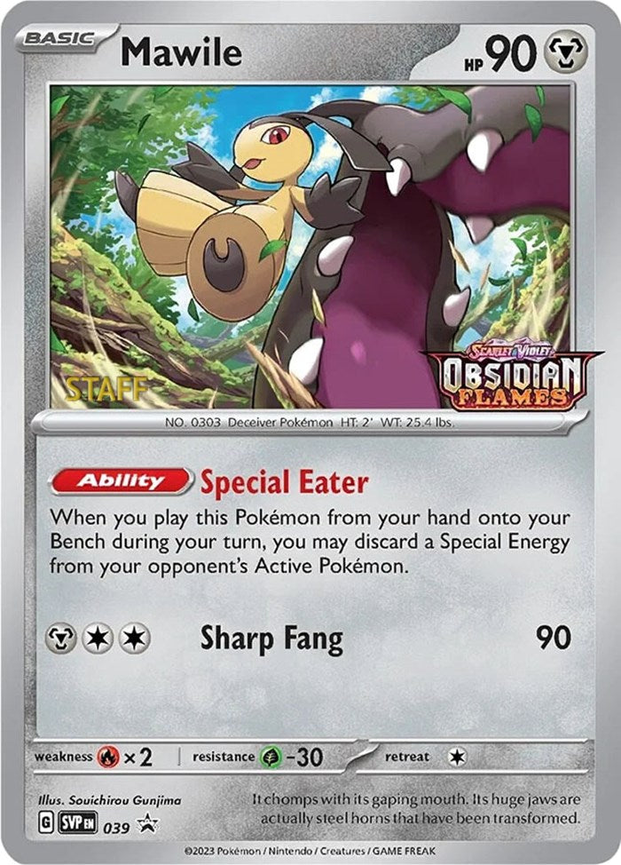 Mawile (039) (Stamped) (Staff) [Scarlet & Violet: Black Star Promos] | Good Games Morley