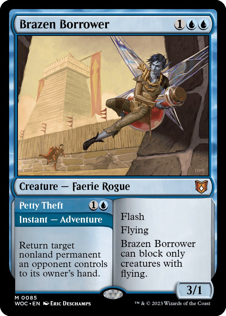 Brazen Borrower // Petty Theft [Wilds of Eldraine Commander] | Good Games Morley