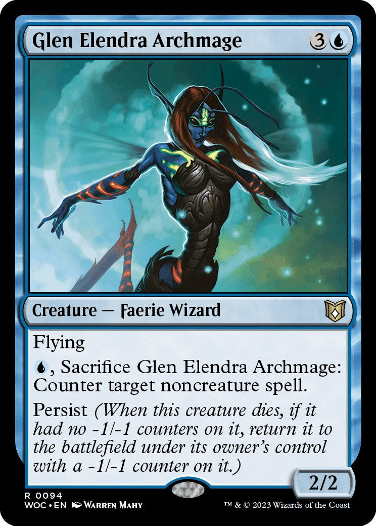 Glen Elendra Archmage [Wilds of Eldraine Commander] | Good Games Morley