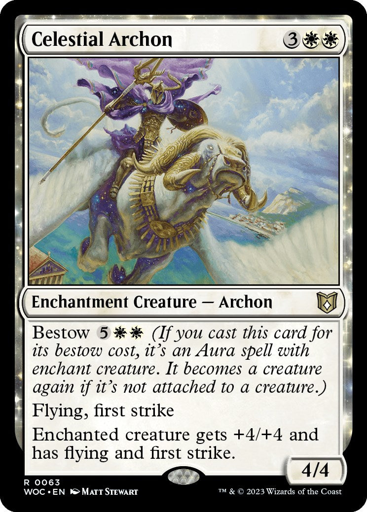 Celestial Archon [Wilds of Eldraine Commander] | Good Games Morley