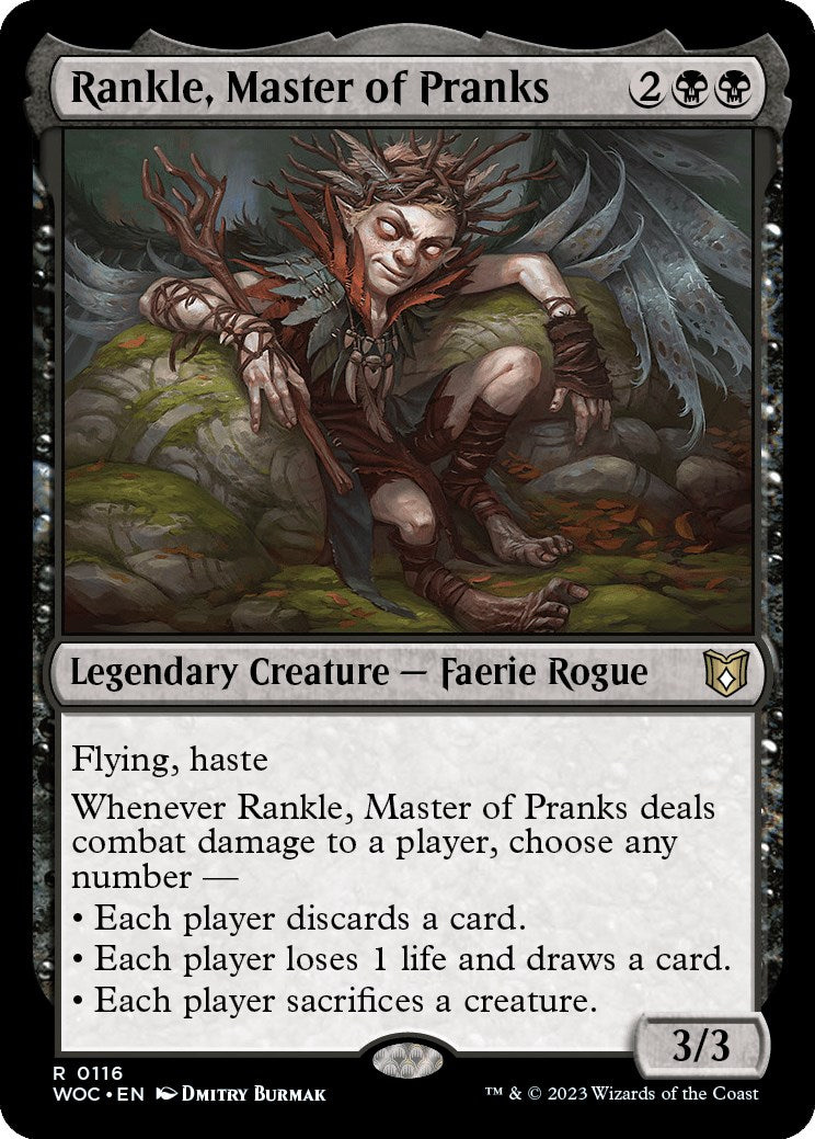 Rankle, Master of Pranks [Wilds of Eldraine Commander] | Good Games Morley