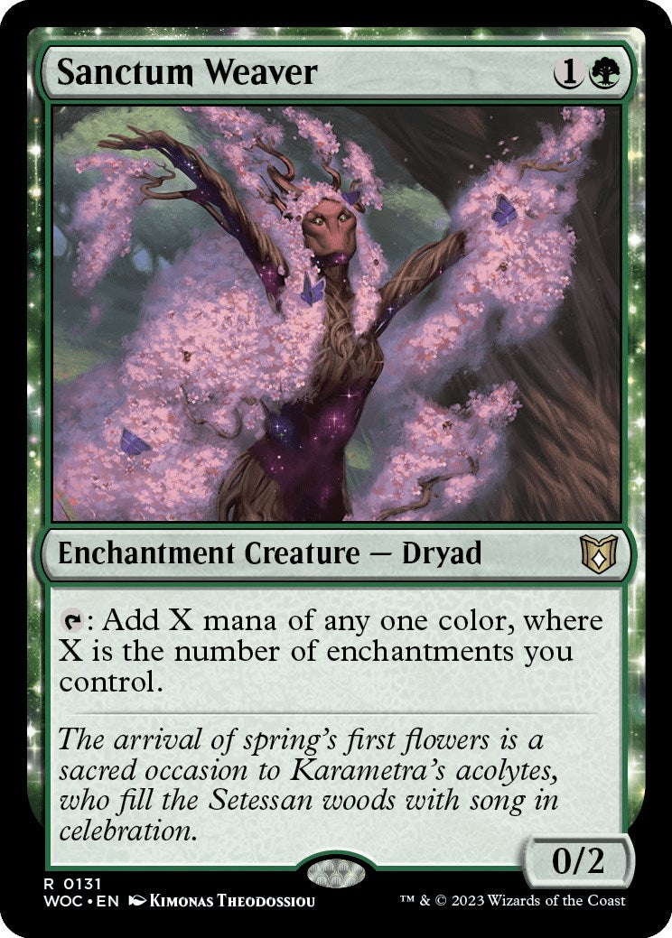 Sanctum Weaver [Wilds of Eldraine Commander] | Good Games Morley