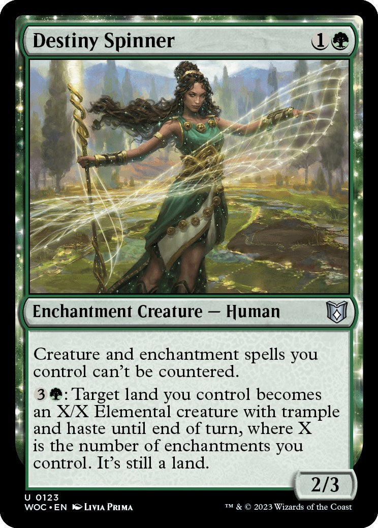 Destiny Spinner [Wilds of Eldraine Commander] | Good Games Morley