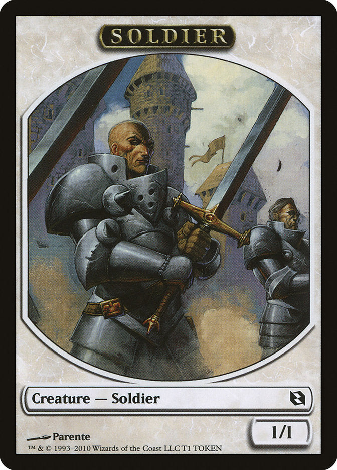 Soldier Token [Duel Decks: Elspeth vs. Tezzeret Tokens] | Good Games Morley