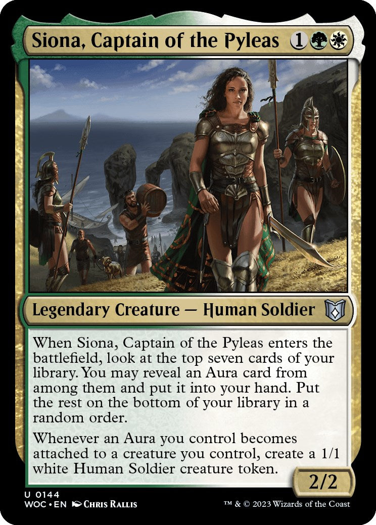 Siona, Captain of the Pyleas [Wilds of Eldraine Commander] | Good Games Morley
