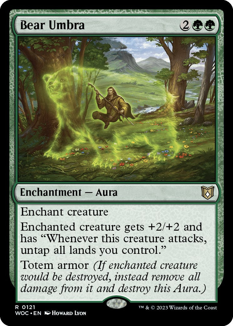 Bear Umbra [Wilds of Eldraine Commander] | Good Games Morley