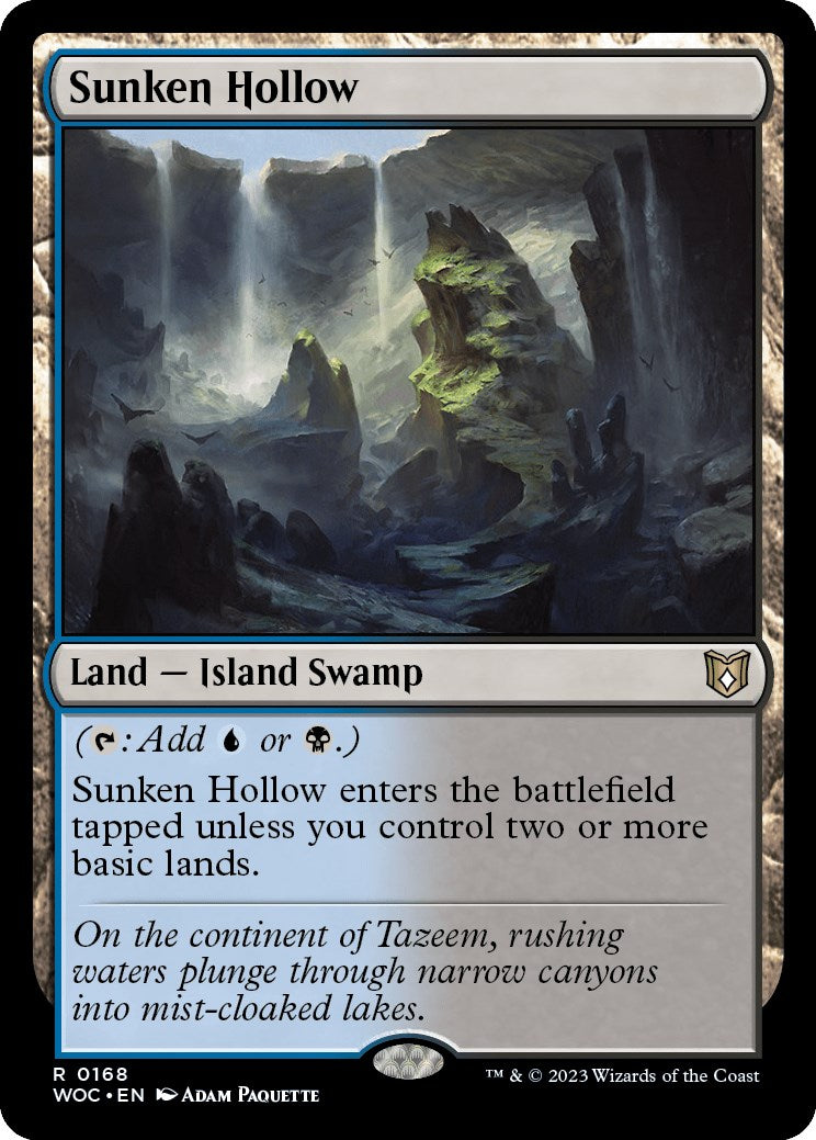 Sunken Hollow [Wilds of Eldraine Commander] | Good Games Morley