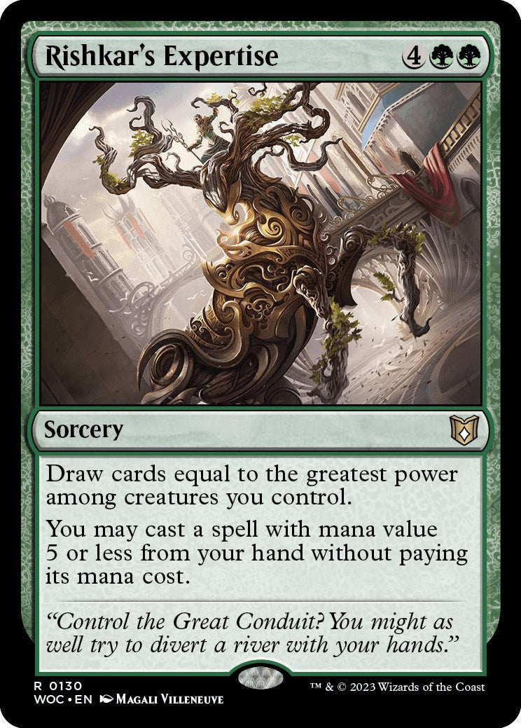 Rishkar's Expertise [Wilds of Eldraine Commander] | Good Games Morley
