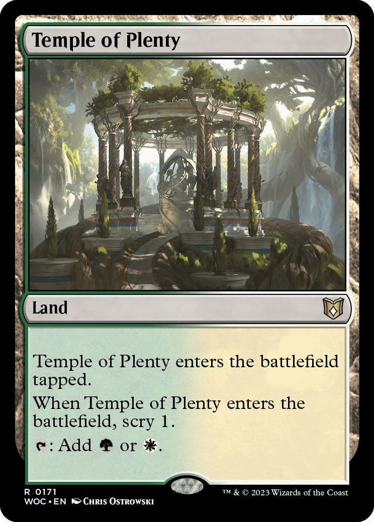 Temple of Plenty [Wilds of Eldraine Commander] | Good Games Morley