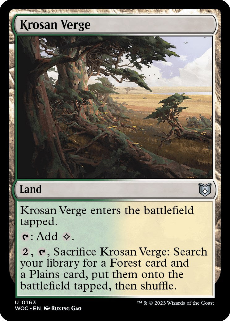 Krosan Verge [Wilds of Eldraine Commander] | Good Games Morley
