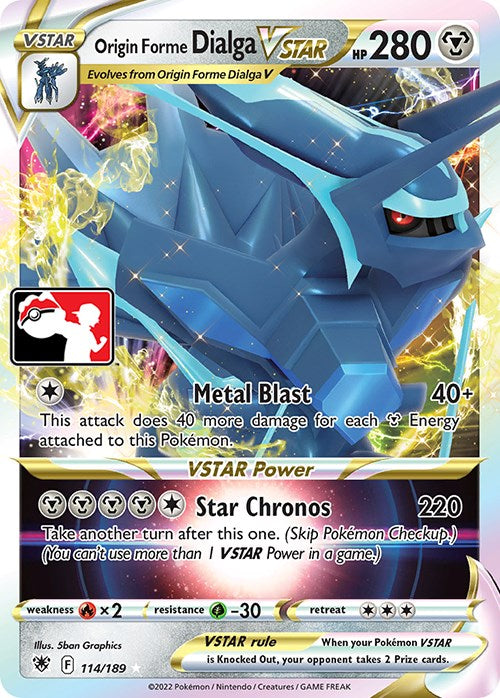Origin Forme Dialga VSTAR (114/189) [Prize Pack Series Three] | Good Games Morley