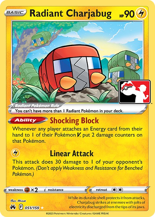 Radiant Charjabug (051/159) [Prize Pack Series Three] | Good Games Morley