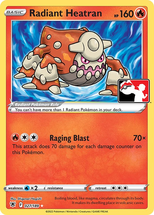 Radiant Heatran (027/189) [Prize Pack Series Three] | Good Games Morley