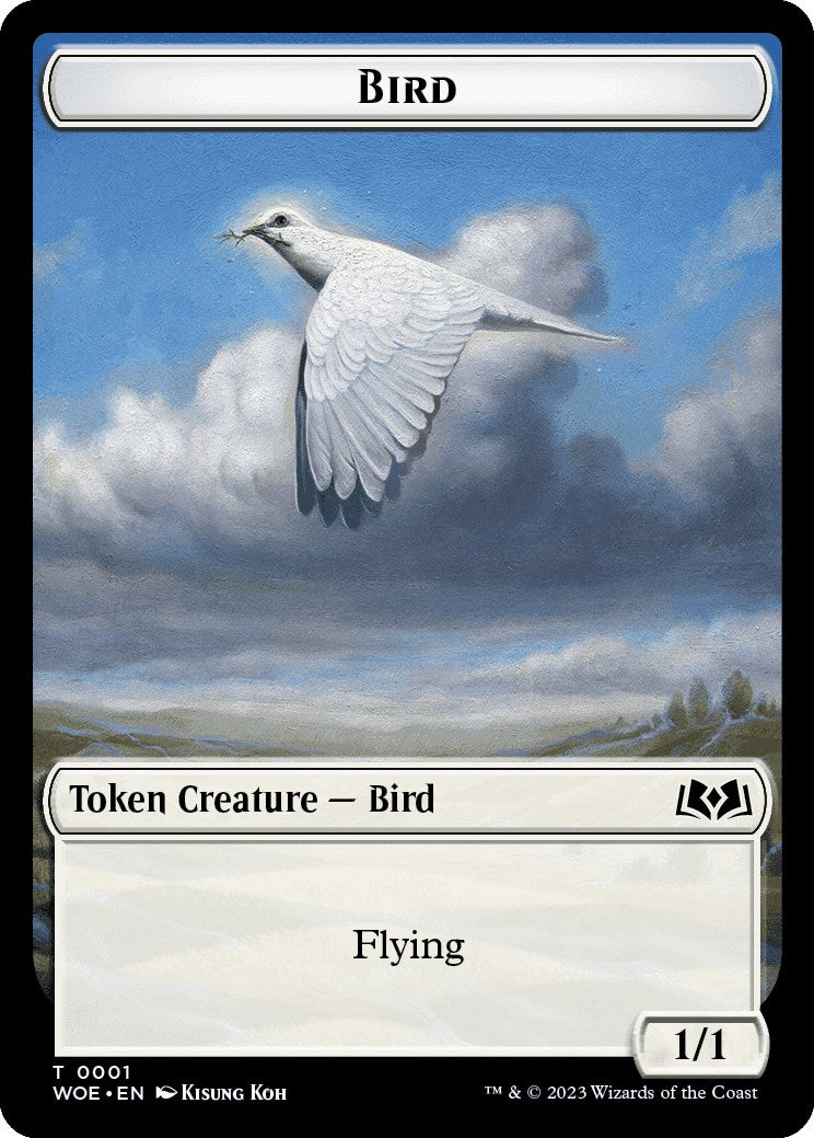 Bird Token [Wilds of Eldraine Tokens] | Good Games Morley