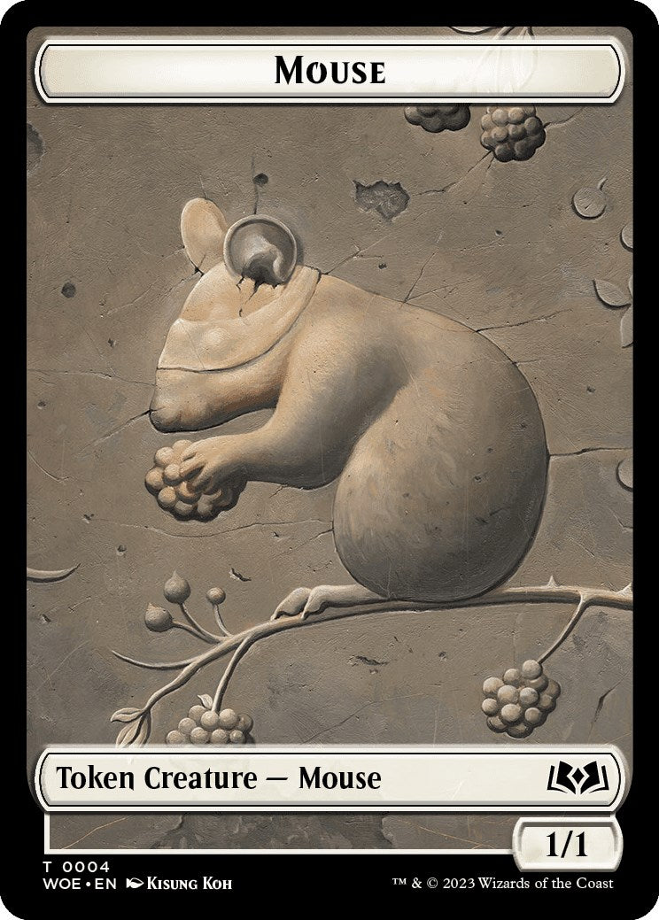 Mouse Token [Wilds of Eldraine Tokens] | Good Games Morley
