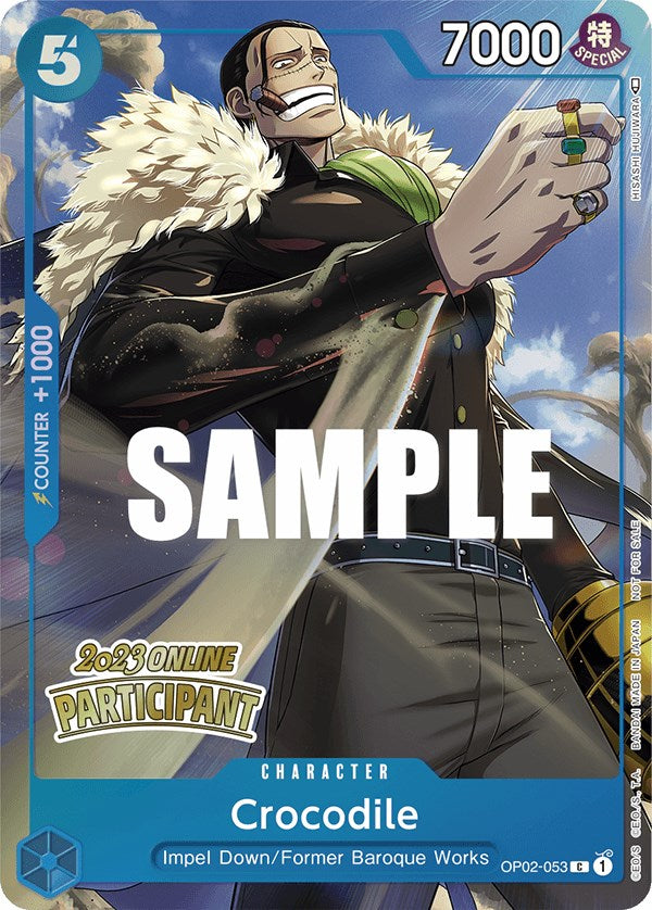 Crocodile (Online Regional 2023) [Participant] [One Piece Promotion Cards] | Good Games Morley