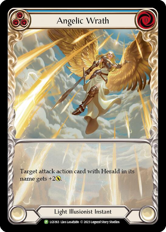Angelic Wrath (Blue) [LGS163] (Promo)  Rainbow Foil | Good Games Morley