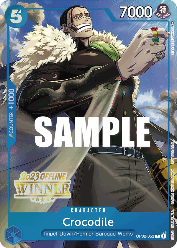 Crocodile (Offline Regional 2023) [Winner] [One Piece Promotion Cards] | Good Games Morley