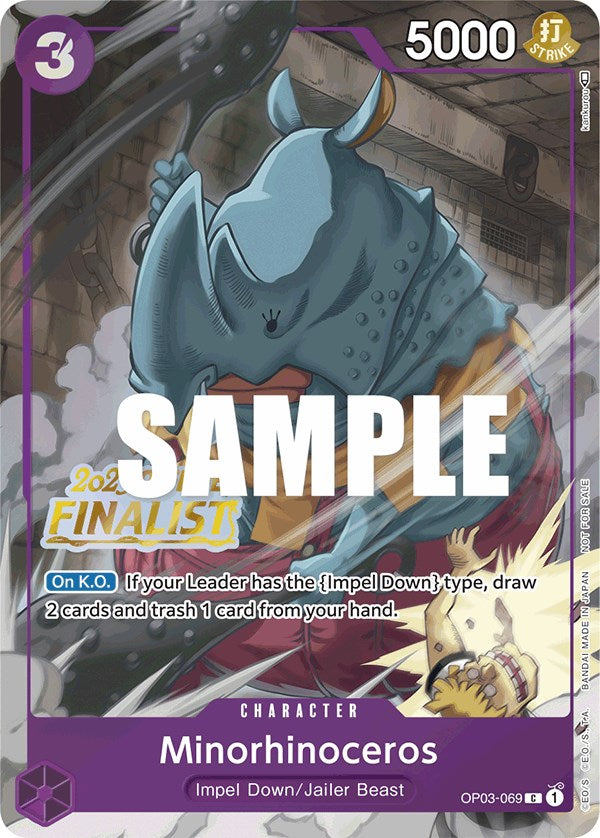 Minorhinoceros (Offline Regional 2023) [Finalist] [One Piece Promotion Cards] | Good Games Morley