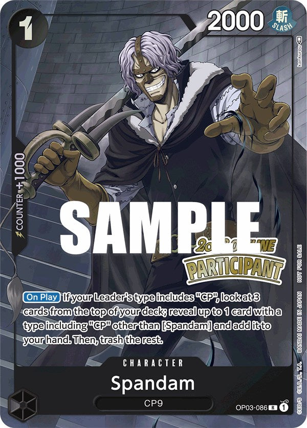Spandam (Offline Regional 2023) [Participant] [One Piece Promotion Cards] | Good Games Morley
