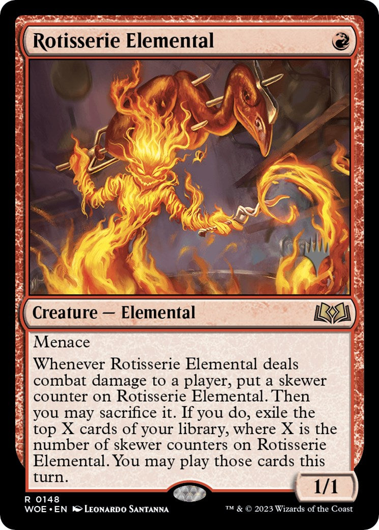 Rotisserie Elemental (Promo Pack) [Wilds of Eldraine Promos] | Good Games Morley