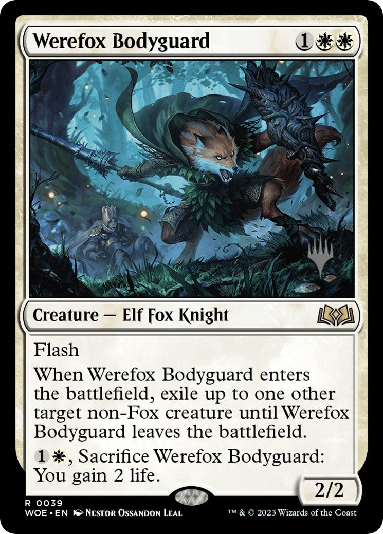 Werefox Bodyguard (Promo Pack) [Wilds of Eldraine Promos] | Good Games Morley
