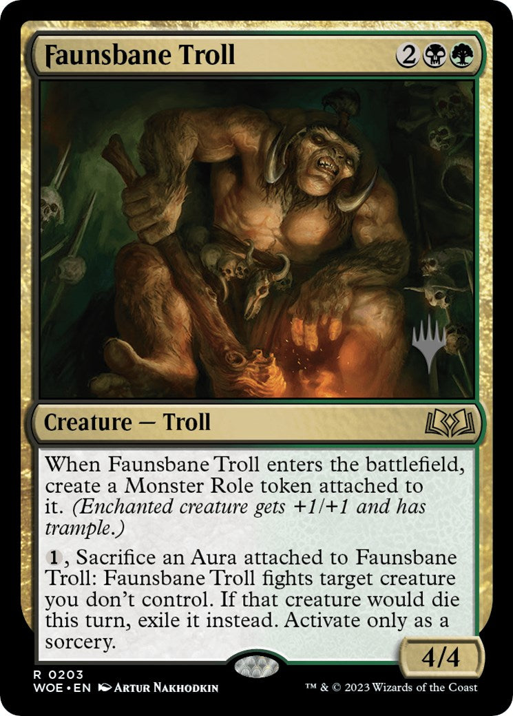 Faunsbane Troll (Promo Pack) [Wilds of Eldraine Promos] | Good Games Morley