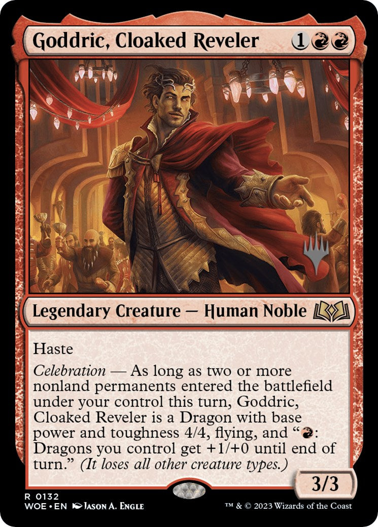 Goddric, Cloaked Reveler (Promo Pack) [Wilds of Eldraine Promos] | Good Games Morley