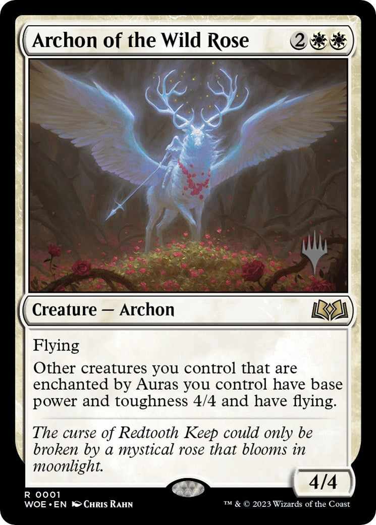 Archon of the Wild Rose (Promo Pack) [Wilds of Eldraine Promos] | Good Games Morley