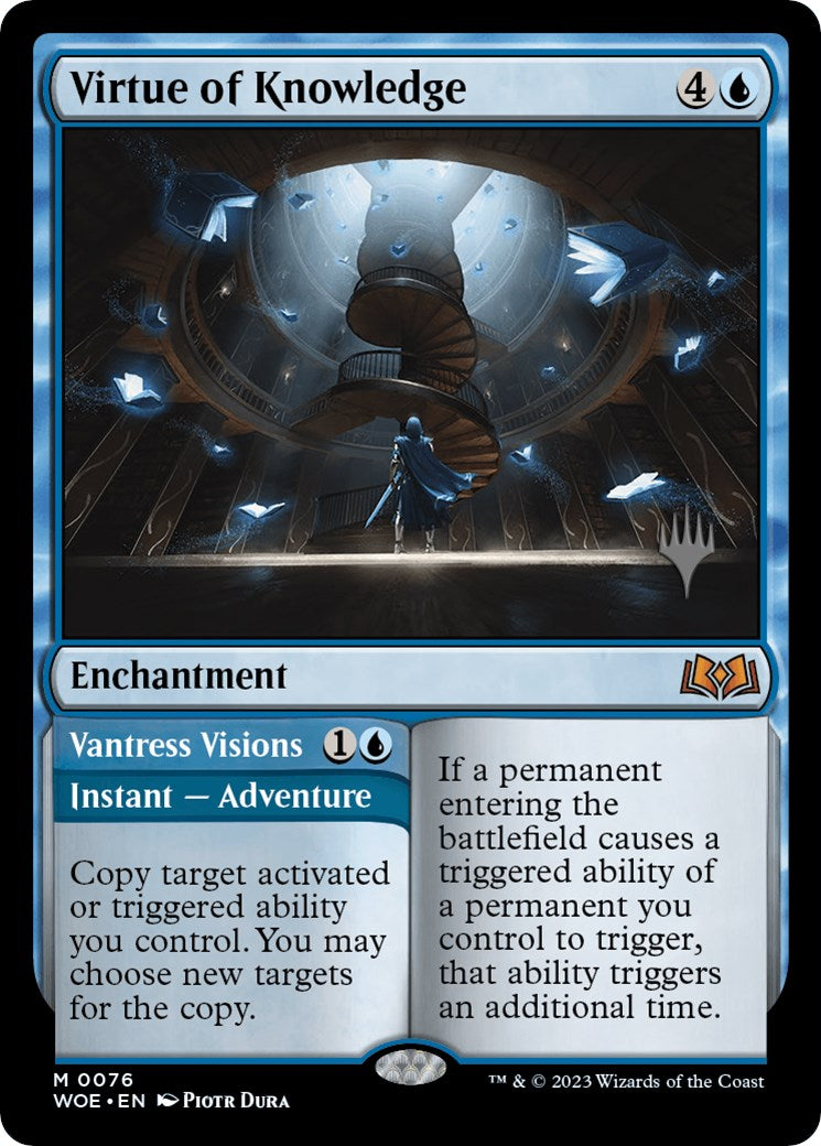 Virtue of Knowledge // Vantress Visions (Promo Pack) [Wilds of Eldraine Promos] | Good Games Morley